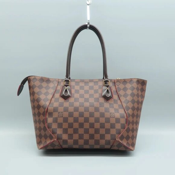 100% Authentic Louis Vuitton Caissa Brown Damier Ebene Canvas Tote - Picture 2 of 12